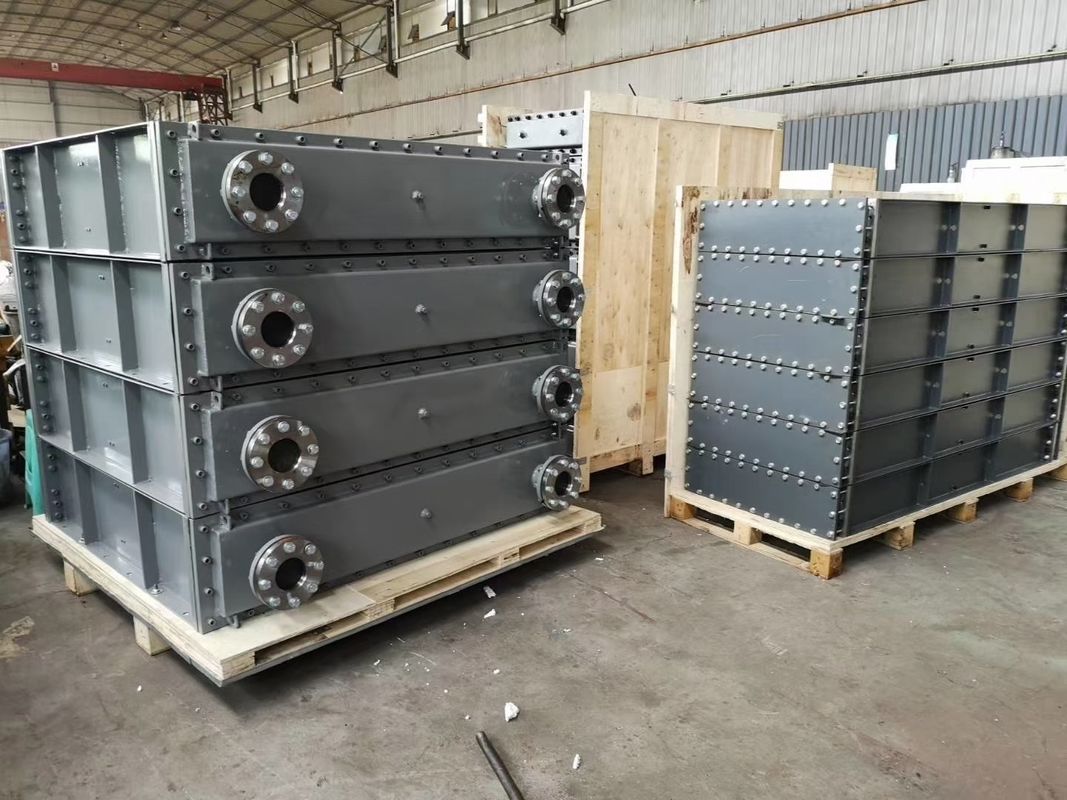 500x500x500 Mm Radiatore Olio Aria per Turbina Idraulica Progettato per Gestire Intervallo di Viscosità Olio 10-500 CSt Lunga Durata