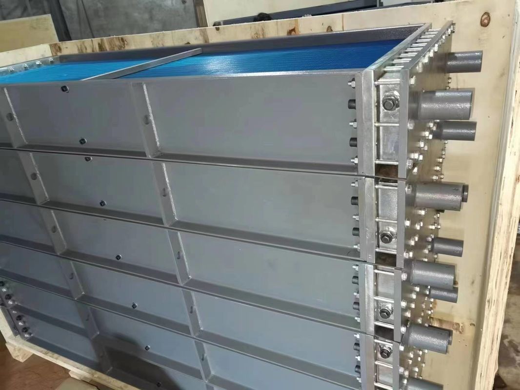 500x500x500 Mm Radiatore Olio Aria per Turbina Idraulica Progettato per Gestire Intervallo di Viscosità Olio 10-500 CSt Lunga Durata