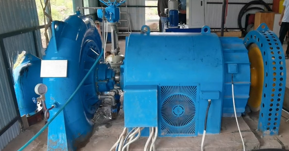 Generatore idroturbina a testa d'acqua da 5 a 500 m con acciaio e capacità 200 kW-20 MW