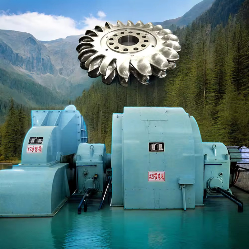 IP54 Generatore di energia per turbine Pelton senza spazzole 100kw-50mw Potenza di uscita 6-10kV Voltaggio nominale