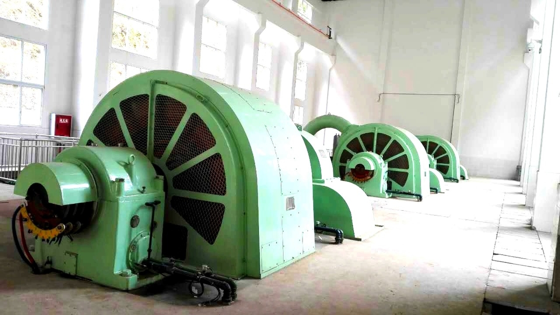 Generatore di turbine a ruota Pelton a tensione nominale da 6 a 10 kV con costruzione in ghisa/acciaio inossidabile
