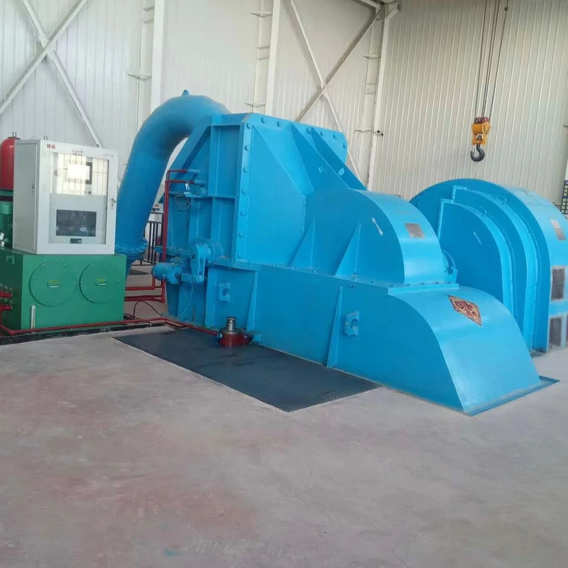 Potenza di uscita Generatore di turbine Pelton Disegno leggero senza spazzole/Tiristor eccitazione Isolamento di classe F
