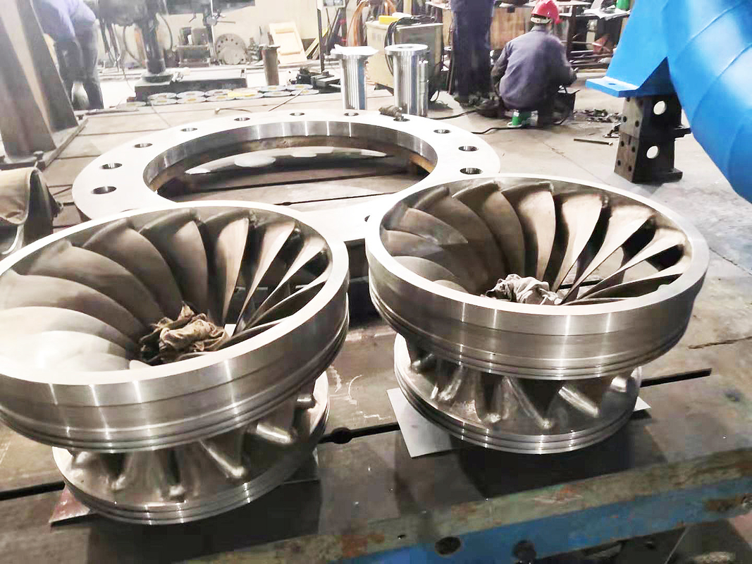 200kW - 20MW Acciaio e acciaio inossidabile costruzione Francis Turbina ad acqua ad alta testa con durata