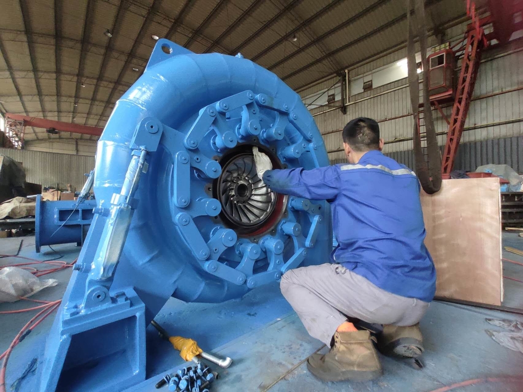 Generatore di turbine ad acqua senza spazzole personalizzato con controllo automatico per installazione verticale