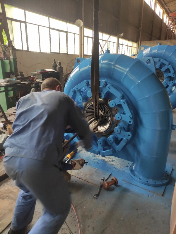 50HZ/60HZ idroturbina generatore personalizzato 450-1000rpm Testa dell'acqua 5m-500m per un'efficienza ottimale