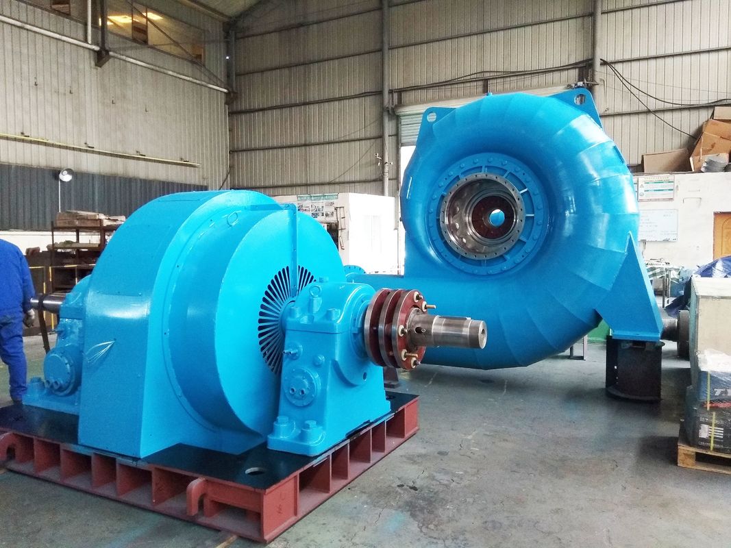 200kw-20mw Generatore idroturbina per varie teste d'acqua 50HZ/60HZ Frequenza 450-1000rpm