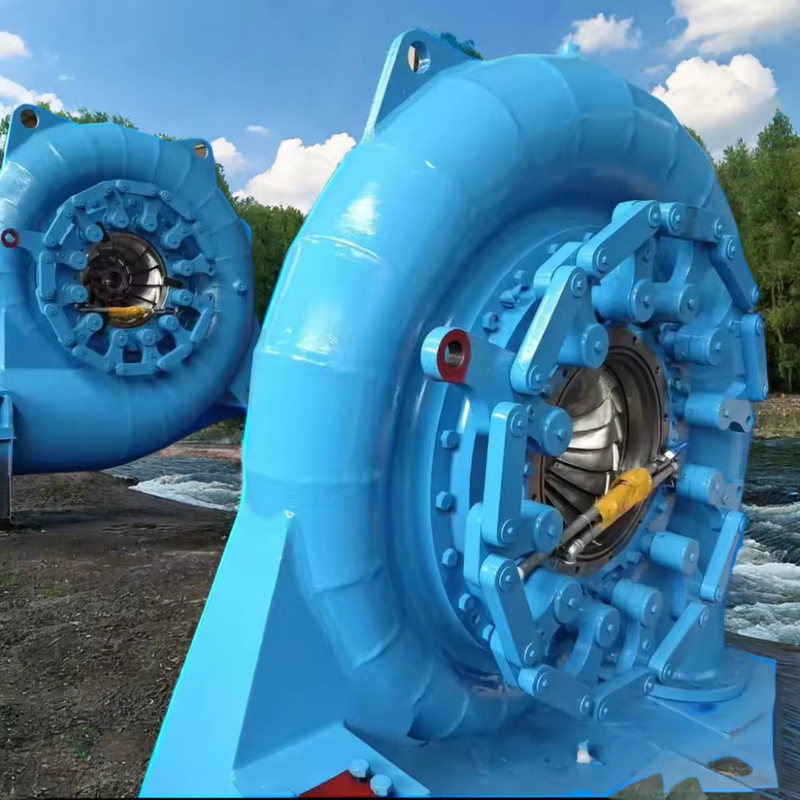 Turbina idraulica generatore installazione verticale 200kw-20mw Potenza di uscita modalità di eccitazione senza spazzole