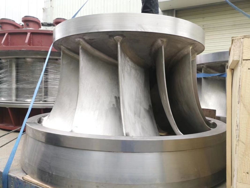 Turbina ad acqua ad alta capacità per 200kw-20mw che opera da 5m-500m a 450-1000rpm