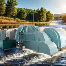 Generatore di energia per turbine Pelton da 100 kW a 50 MW 50/60 Hz con testa alta