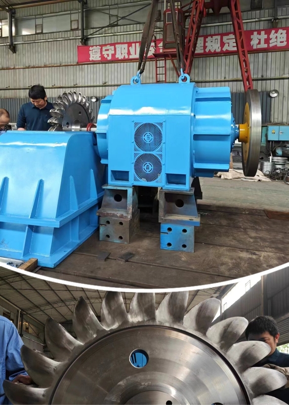 Generatore di turbina Pelton generatore di energia per turbina Pelton con corpo in ghisa