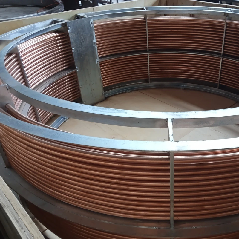 10 GPM Flow Rate Copper Pipe Shell And Tube Heat Exchanger con 6 ft di lunghezza della conchiglia e certificazione ASME