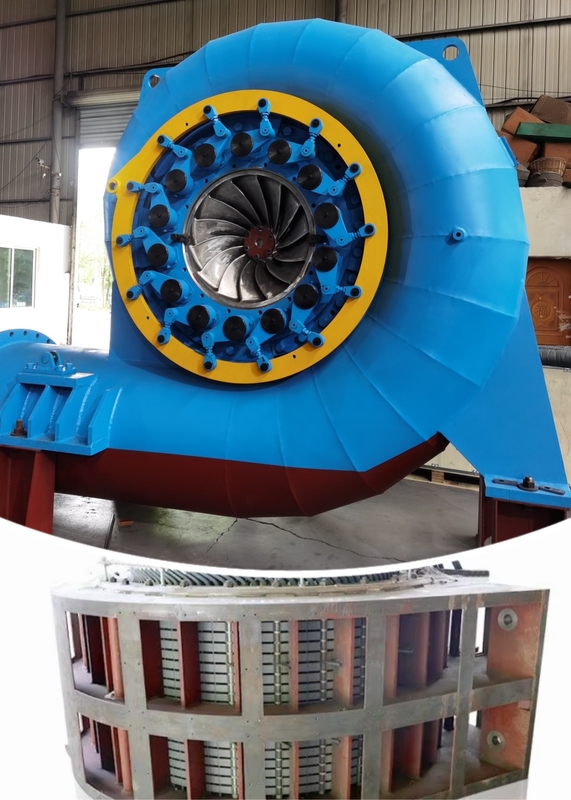 Testa d'acqua 20m-200m Francis Hydro Turbines Generator con 88-96% di efficienza e prestazioni
