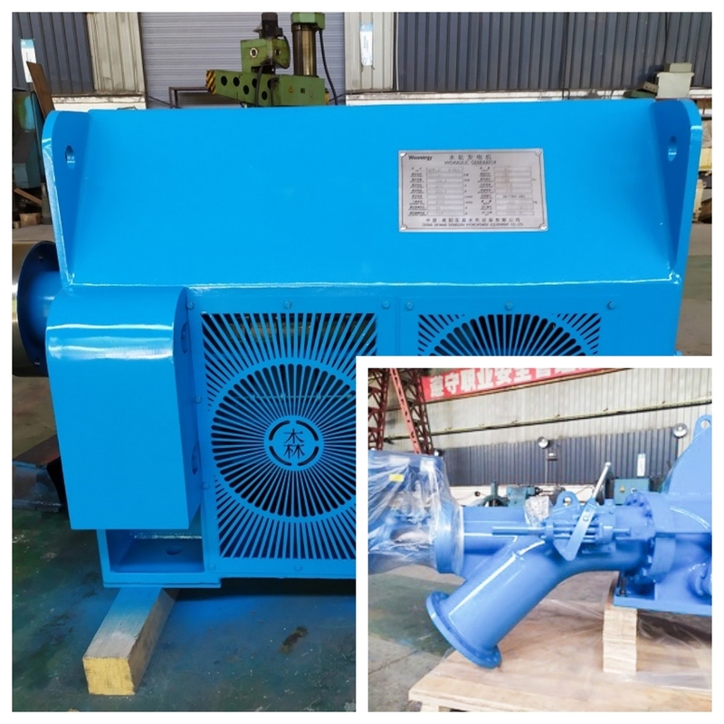 Generatori a turbina a turbina ad alta potenza con alimentatore a corrente continua a microgovernatore per centrali idroelettriche