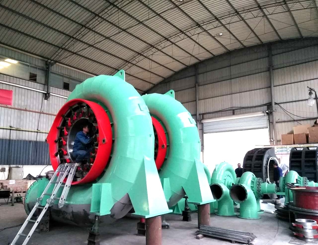Generatore idroturbina Francis da 300 kW a 20 MW per testa specifica capacità personalizzabile con frequenza 50 Hz/60 Hz