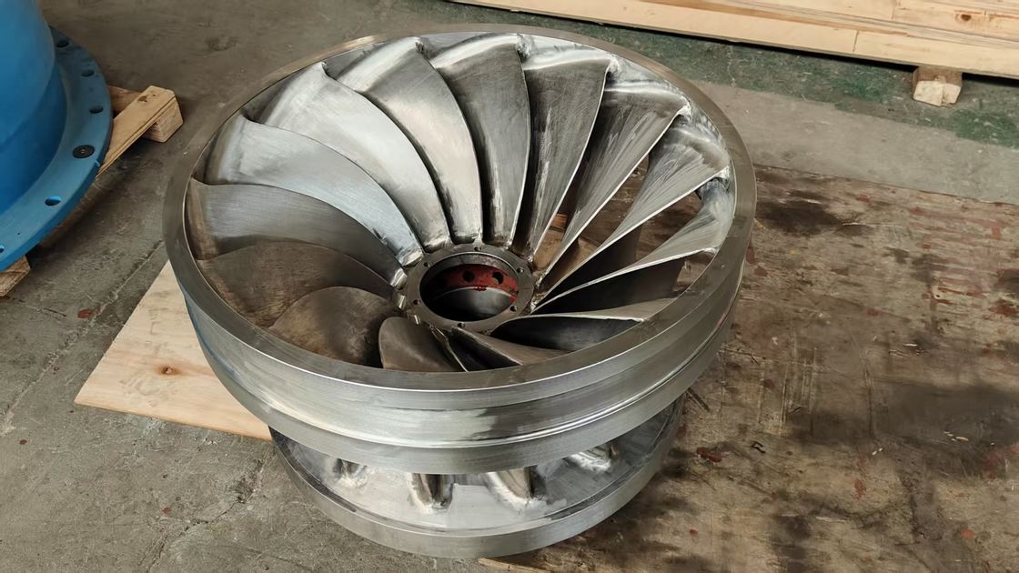 Turbina idroelettrica ad alte prestazioni a più pale con durata di 10-20 anni ed efficienza del 90%