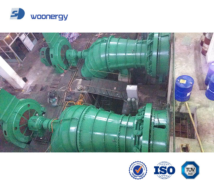 30-50 anni di vita Turbina ad acqua ad alta testa per tassi di flusso d'acqua regolabili e progettazione personalizzabile