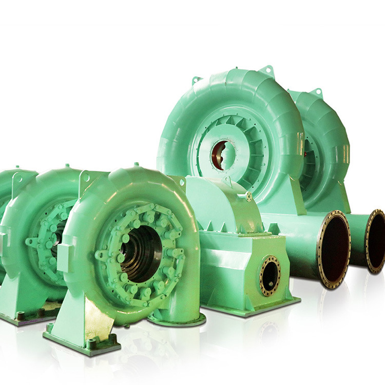 Turbina idroelettrica a rotazione ad alta o bassa velocità con materiale di metalli induriti a 600 e 750 giri al minuto