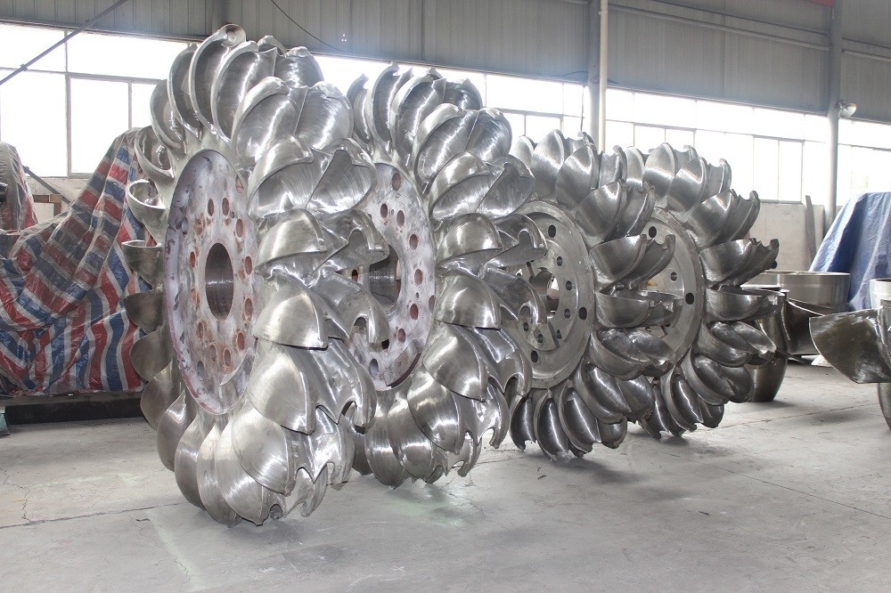 Metodo di installazione verticale Turbina idroelettrica con pressione d'ingresso di 10 MPa Metalli induriti Capacità materiale