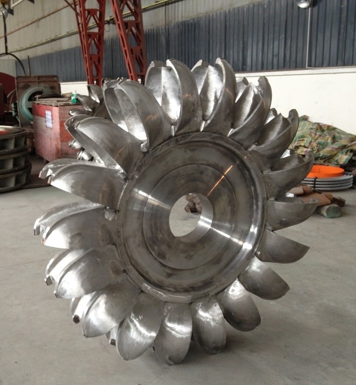 Metodo di installazione verticale Turbina idroelettrica con pressione d'ingresso di 10 MPa Metalli induriti Capacità materiale