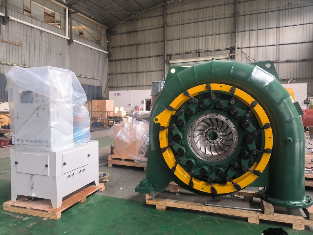 Modello di sistemazione orizzontale o verticale Turbina ad acqua tipo generatore sincrono per applicazioni industriali