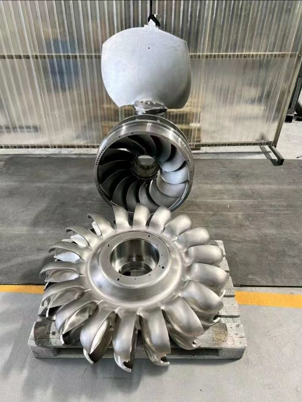 Turbina idroelettrica Francis Runner con angolo della pala per e pressione di ingresso di 10 MPa