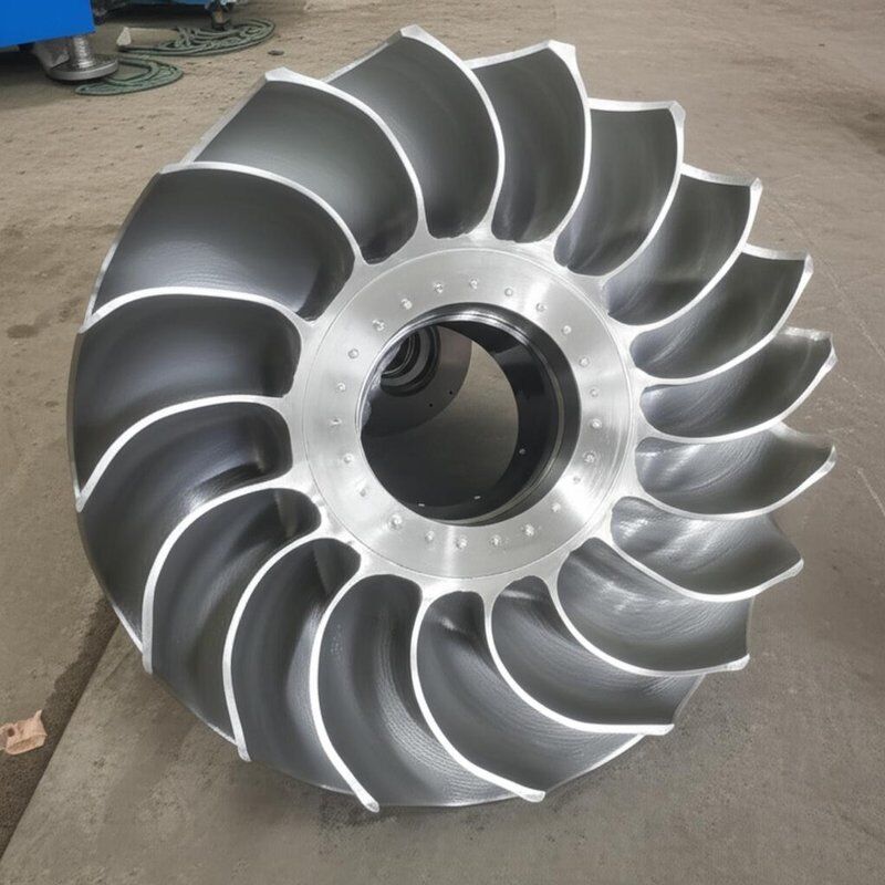 Materiale del corridore in acciaio inossidabile per generatore a turbina Francis con gamma di potenza da 300kW a 20MW e tecnologia di avviamento progressivo