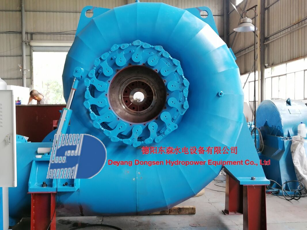 Generatore a turbina Francis in modalità di controllo automatico con layout orizzontale o verticale e velocità nominale di 450-1000 giri/min per la generazione di energia