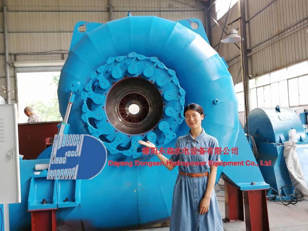 Generatore a turbina Francis in modalità di controllo automatico con layout orizzontale o verticale e velocità nominale di 450-1000 giri/min per la generazione di energia