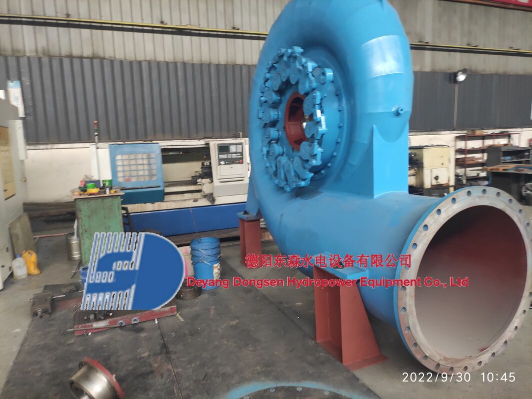Generatore a turbina Francis in modalità di controllo automatico con layout orizzontale o verticale e velocità nominale di 450-1000 giri/min per la generazione di energia