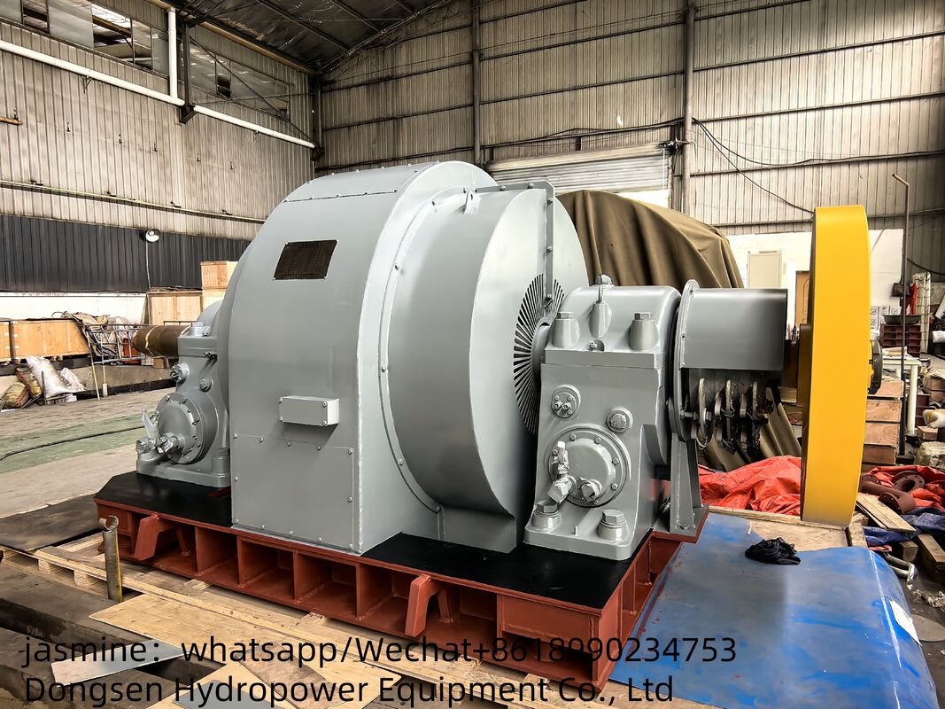 Flusso da 3,21 a 14,9 M³ di capacità di potenza del generatore a turbina Francis da 300KW a 8000KW Efficienza nominale dal 90% al 96%