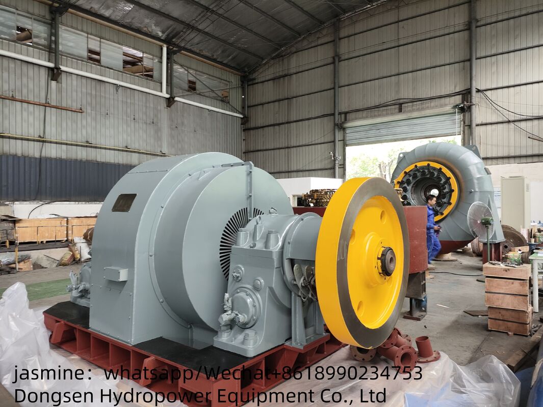 Livello di protezione IP54 Francis Turbine Generator con disposizione orizzontale o verticale e durata di vita di 30 ~ 50 anni per soluzioni di energia rinnovabile