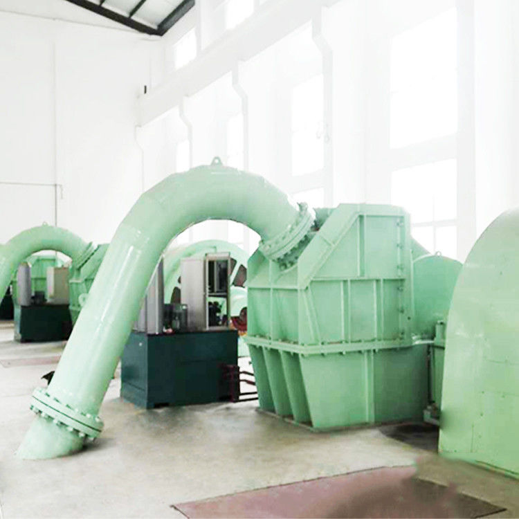 Generatore idroelettrico a turbina a Pelton Performance di alta testa per la generazione di energia a 600RPM e testa di progettazione da 100m a 700m