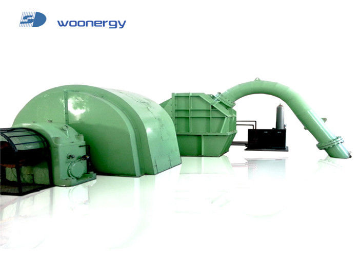 0.5 MW-20 MW di potenza di uscita generatore di turbine Pelton con installazione orizzontale e sistema di eccitazione statica