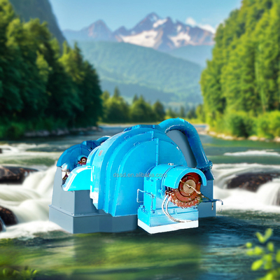 Generatore idroturbina per testa d'acqua 5m-500m con efficienza 90-96%