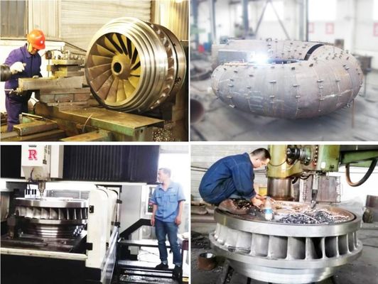 Turbina idroelettrica con rotore a eccitazione brushless o statica, che offre flessibilità OEM e pressione di ingresso di 10 MPa, ottimizzata per sistemi idroelettrici