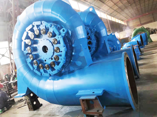 Turbina ad acqua a colori personalizzati 200kw-20mw Potenza di uscita 220V-690V Voltaggio nominale
