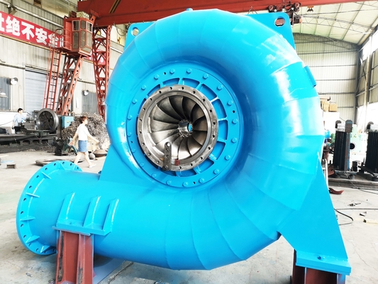 Turbina ad acqua in acciaio inossidabile Francis a testa alta personalizzata 50HZ/60HZ modello 5m-500m testa