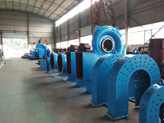 Generatore di turbina idrica senza spazzole al silicio 300-3000 giri al minuto Gamma di velocità 200kw-20mw Potenza