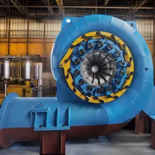 600KW Runner in acciaio inossidabile Francis Generatore ad acqua con modalità di controllo automatico