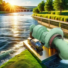 Generatore di turbine ad acqua a eccitazione statica del silicio per uscita ad alta frequenza