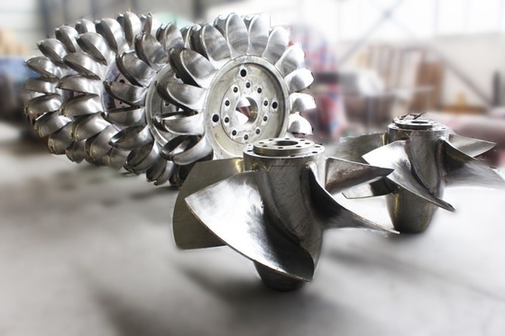 Diametro di ingresso personalizzato 1-5 metri Turbina idroelettrica con velocità nominale del rotore 100 giri al minuto 200 giri al giorno 300 giri al giorno 500 giri al giorno 1000 giri al giorno
