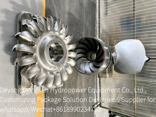 Turbina idroelettrica in acciaio inossidabile ad altezza di lama personalizzata per la produzione di energia duratura