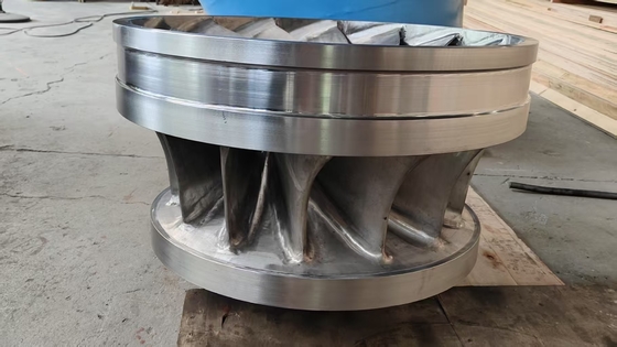 Turbina idroelettrica a rotazione ad alta o bassa velocità con materiale di metalli induriti a 600 e 750 giri al minuto