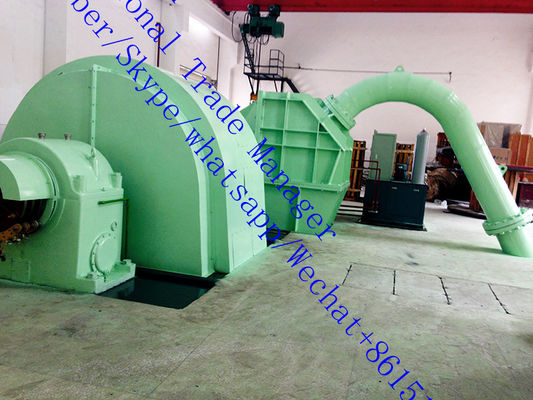 Voltaggio nominale 6-10 kV generatore di turbine di tipo Pelton Sistema di eccitazione senza spazzole o statico adatto alle applicazioni idroelettriche