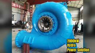 Generatore a turbina Francis 2000 kW di energia idroelettrica