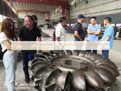 Girante per turbina idraulica con potenza nominale 1-100 MW, pressione in ingresso 10 MPa e materiale in acciaio inossidabile