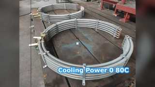 Radiatore olio 0-80°C Dissipazione massima del calore 10-100 Kg