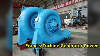 Generatore a turbina Francis 1.27-1.977 M3s Potenza