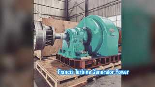 Il generatore a turbina Francis alimenta i tuoi progetti