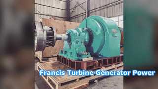 Il generatore a turbina Francis alimenta i tuoi progetti